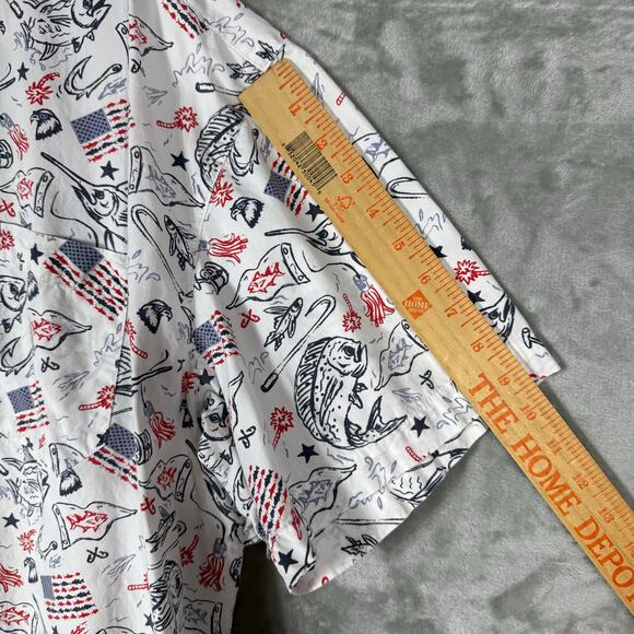 Columbia PFG‎ Vented SS Shirt Mens 2XL Printed USA Flag - Picture 13 of 13